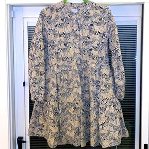 Jcrew zebra print dress